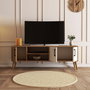 Hanah Home 1584 Soporte TV Roble y Blanco 150x52x34 cm